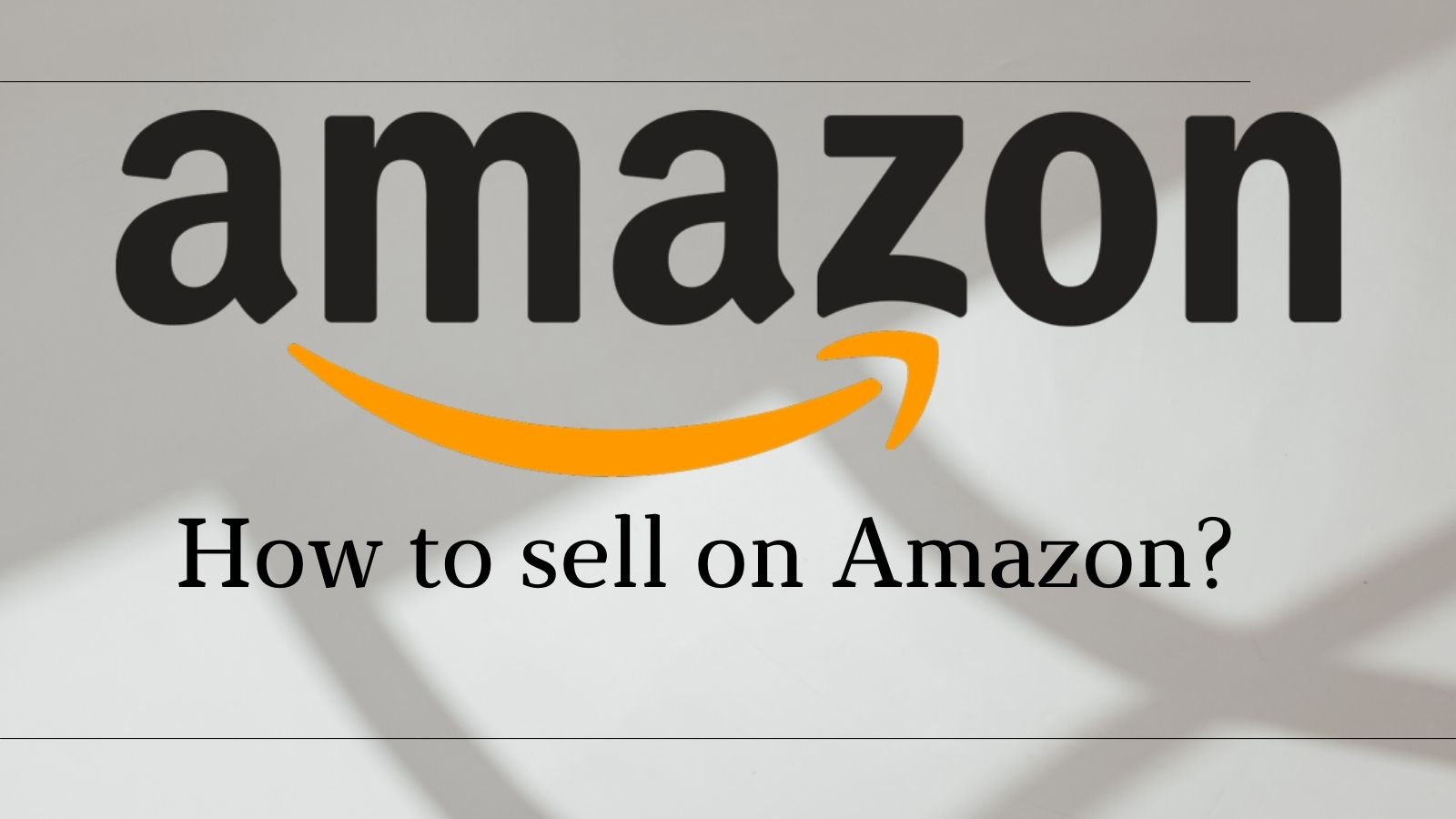 how to sell on amazon